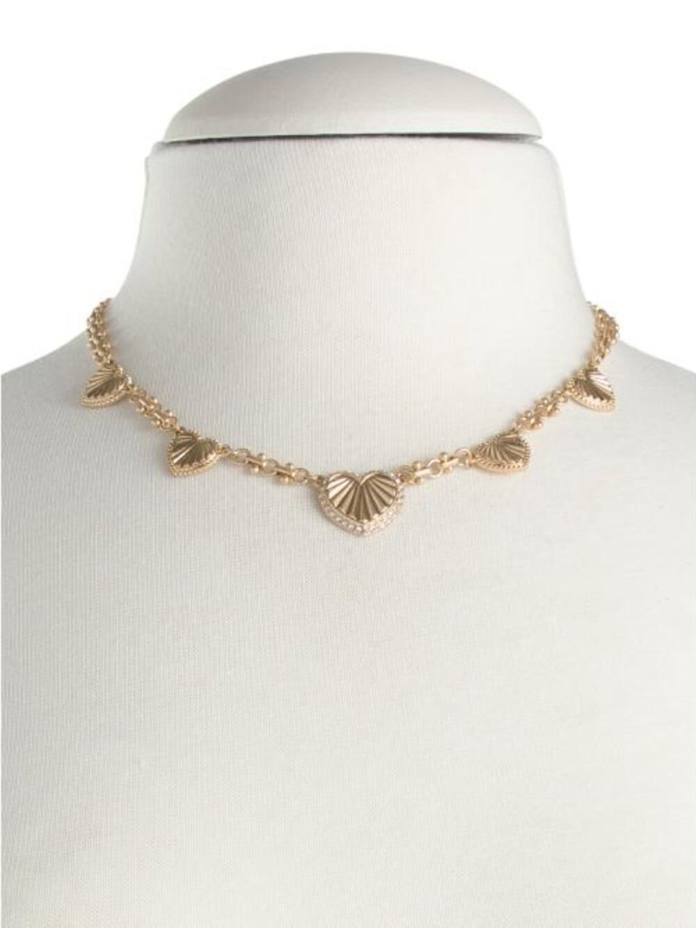 PATRICIA NASH Lovely Sparkle Gold Multi Heart Necklace - Picture 2 of 5